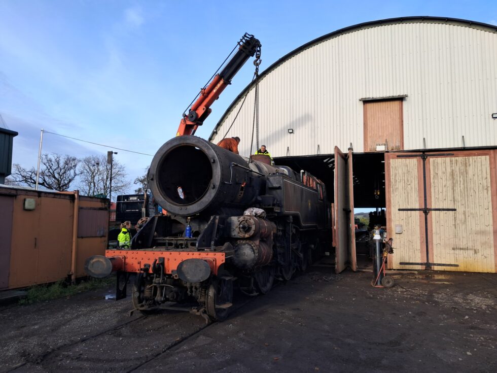 80064 restoration: The big boiler lift
